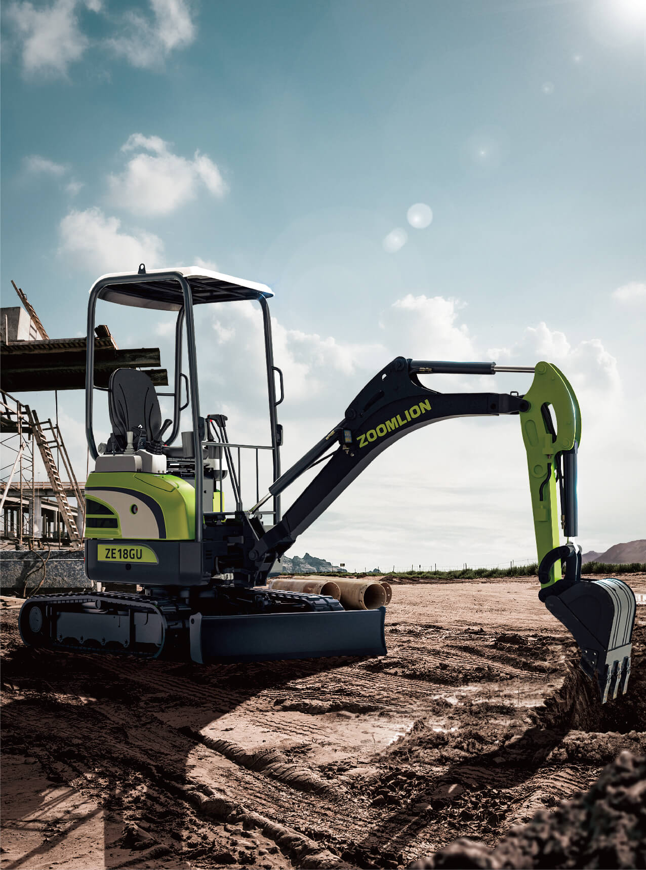 Main photo ze18GU, mini excavator, унагалдай, unagaldai